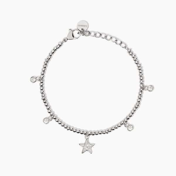 2 Jewels Bracciale Acciaio Stella e Cristalli