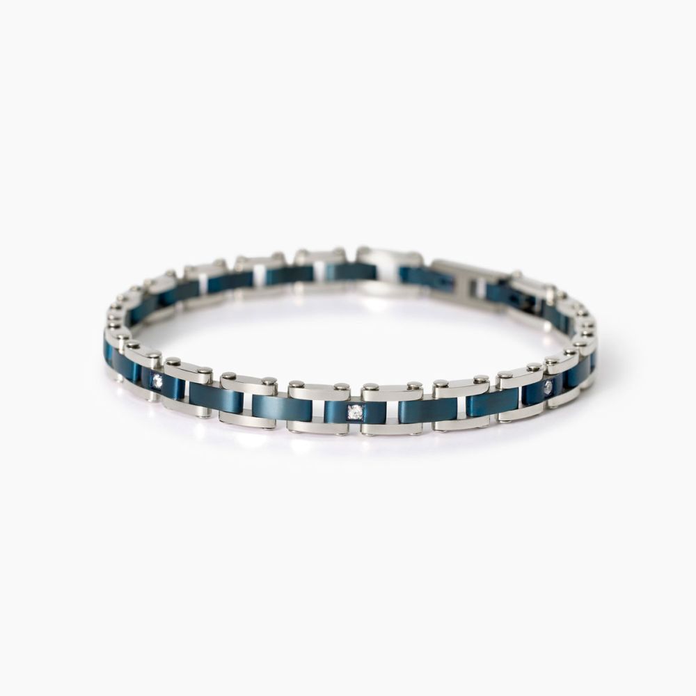 2 Jewels Bracciale Acciaio e Cristalli Bianchi