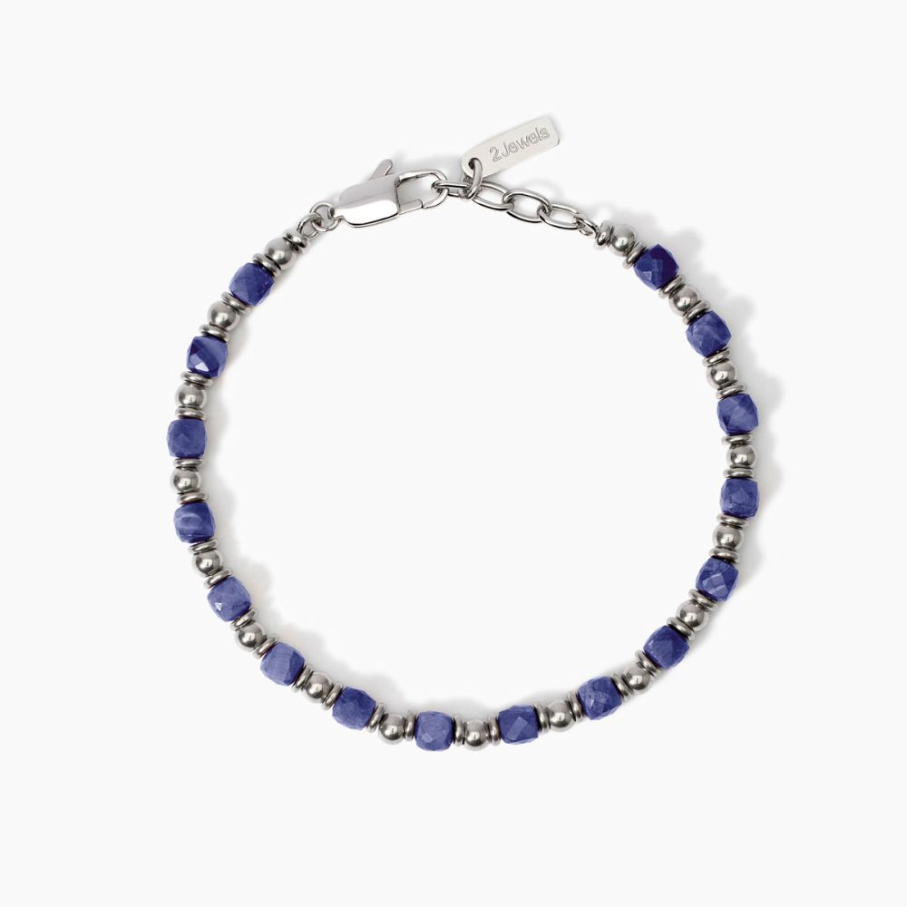 2 Jewels Bracciale Acciaio e Sodalite