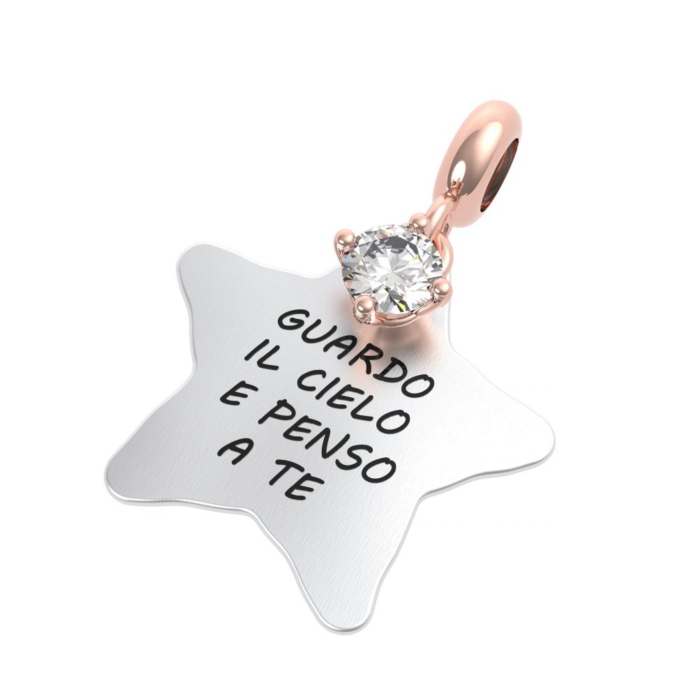 Rerum Charms Donna Argento Amore 25064