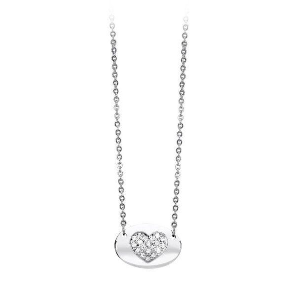 2 Jewels Collana Donna Acciaio Pendente Con Cuore Noblesse