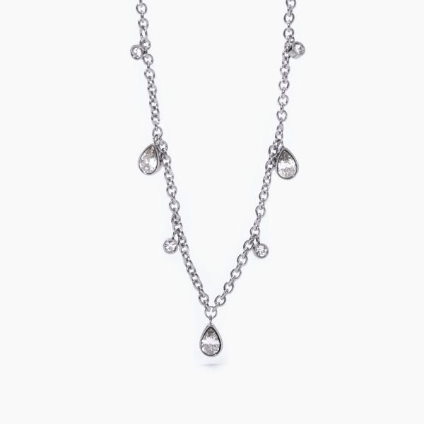 2 Jewels Collana Donna Acciaio Cristalli a Goccia