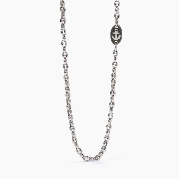2 Jewels Collana Acciaio Ancora GunMetal