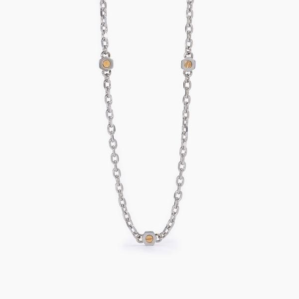 2 Jewels Collana Acciaio Esagoni Pvd Rosè