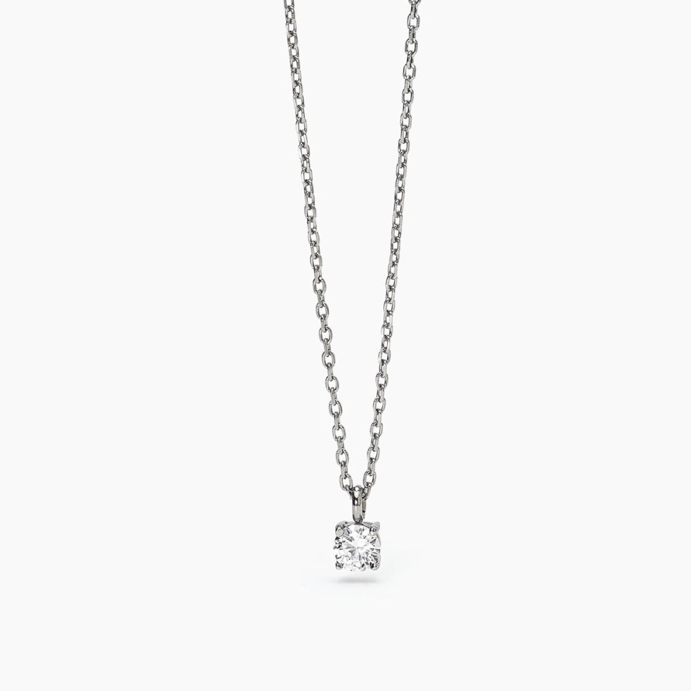 2 Jewels Collana Acciaio Punto Luce Bianco 5 mm