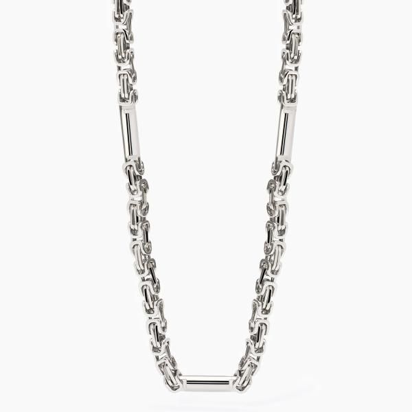 2 Jewels Collana Acciaio Catena Bizantina Quadrata