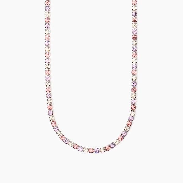 2 Jewels Collana Tennis Acciaio Cristalli Multicolor