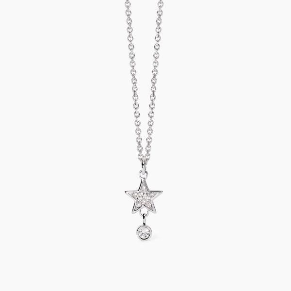 2 Jewels Collana Acciaio Stella Zirconata