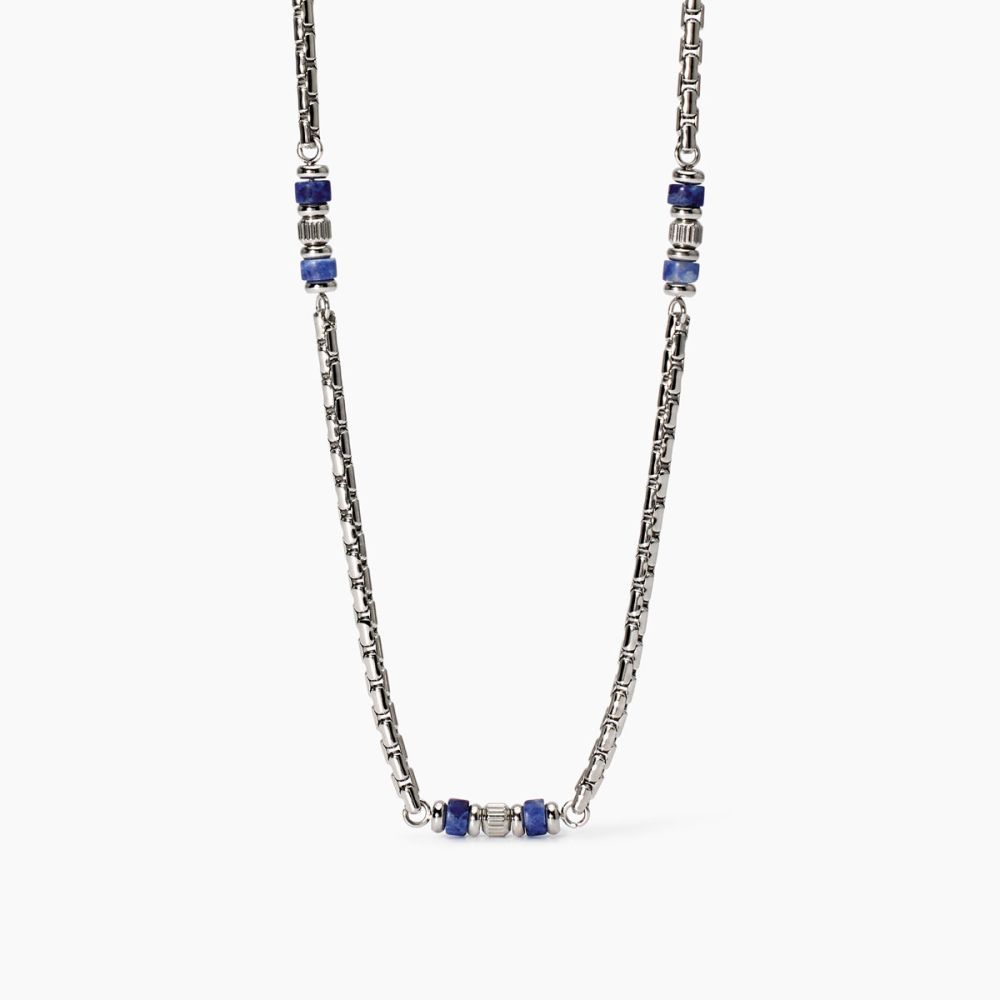 2 Jewels Collana Acciaio e Sodalite