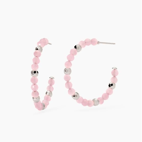 2 Jewels Cerchi Acciaio e Glass Rosa