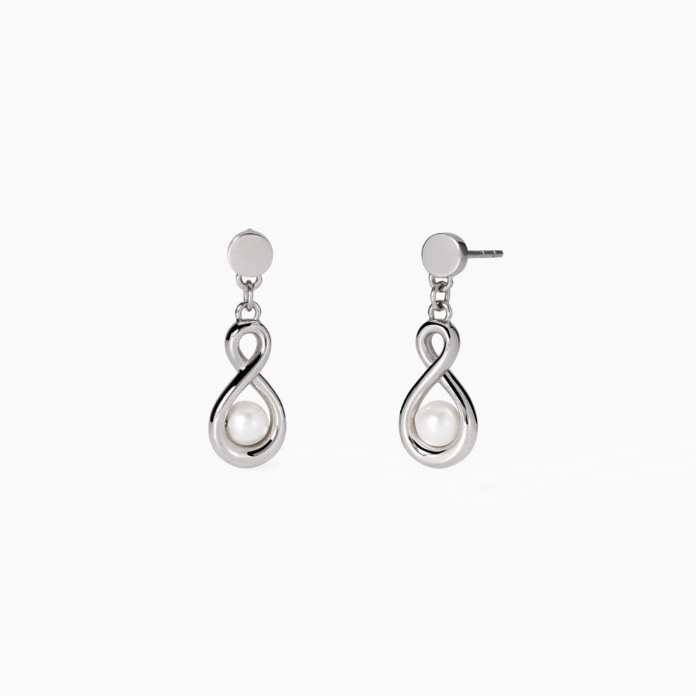 2 Jewels Orecchini Acciaio Infinito e Perla