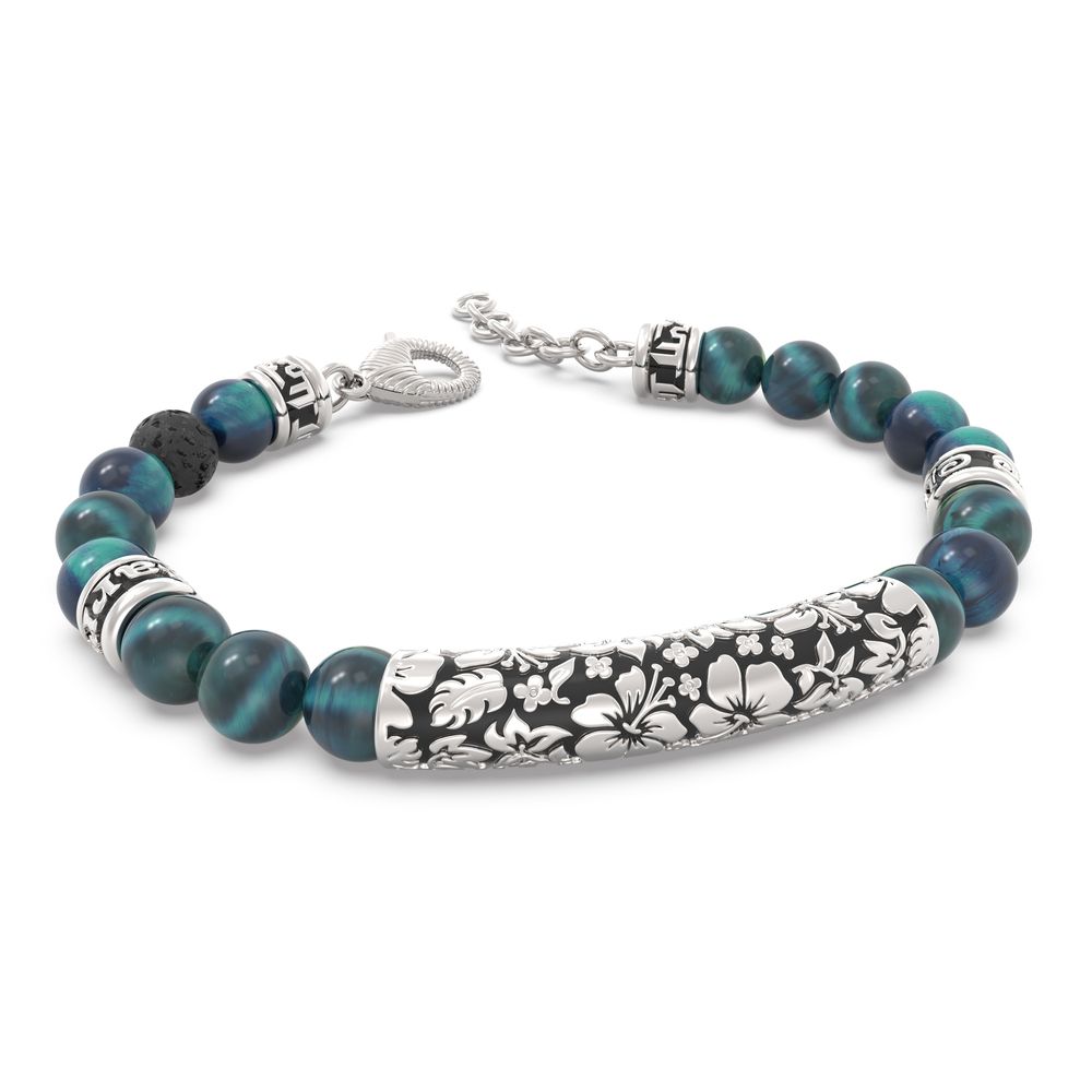 El Barrio Bracciale Occhio Di Tigre Blu Hawaii
