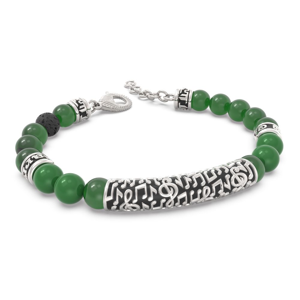El Barrio Bracciale Agata Verde Vienna