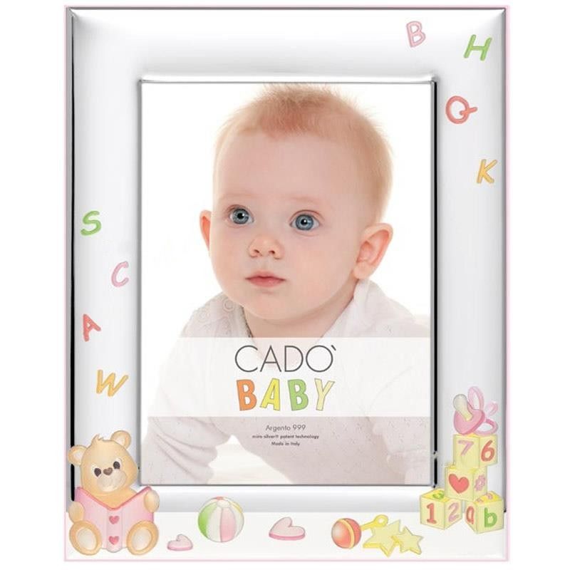 Cadò Cornice Laminato Argento e Legno 09X13