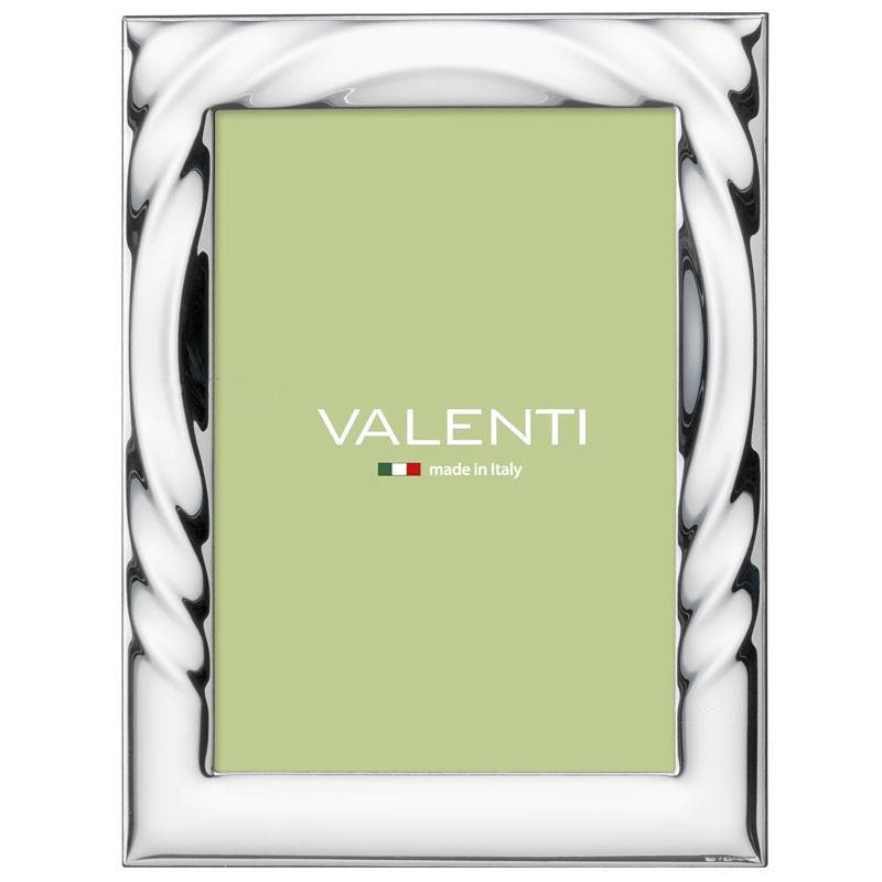 Valenti Cornice laminato Argento e Legno 20X25