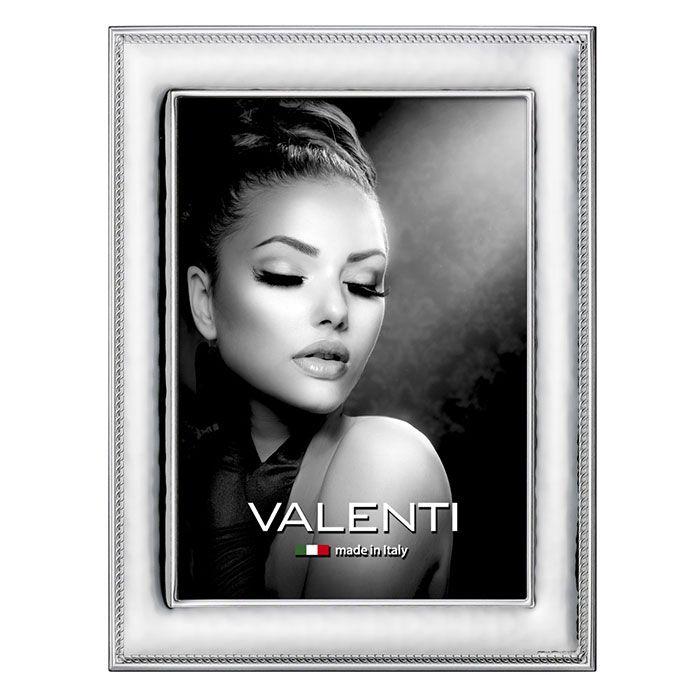 Valenti Cornice Laminato Argento e Legno 15X20