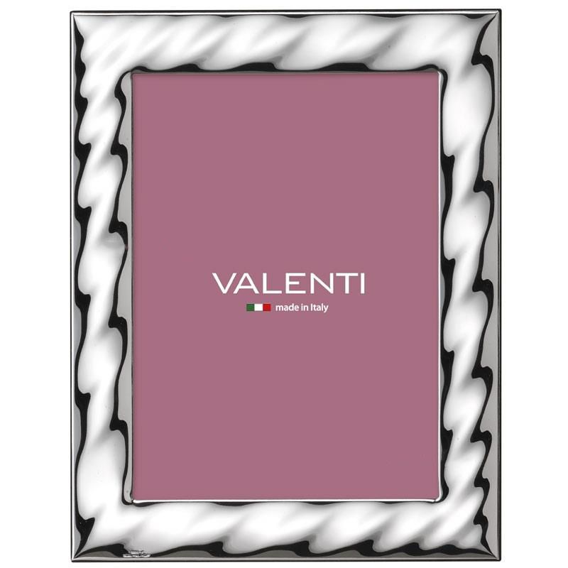 Valenti Cornice Laminato Argento e Legno 09X13