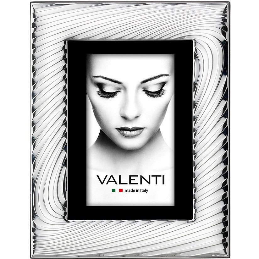 Valenti Cornice Laminato argento e Legno 18X24