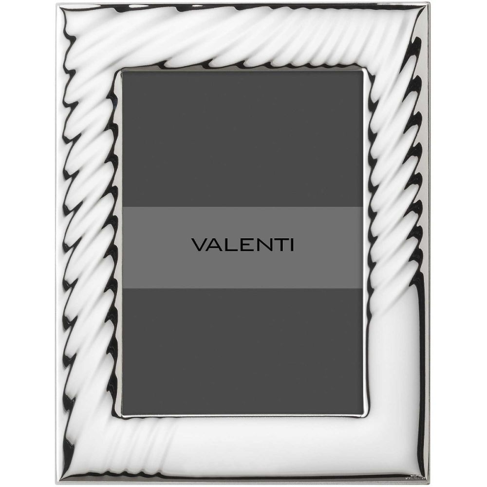 Valenti Cornice Laminato Argento e Legno 15X20