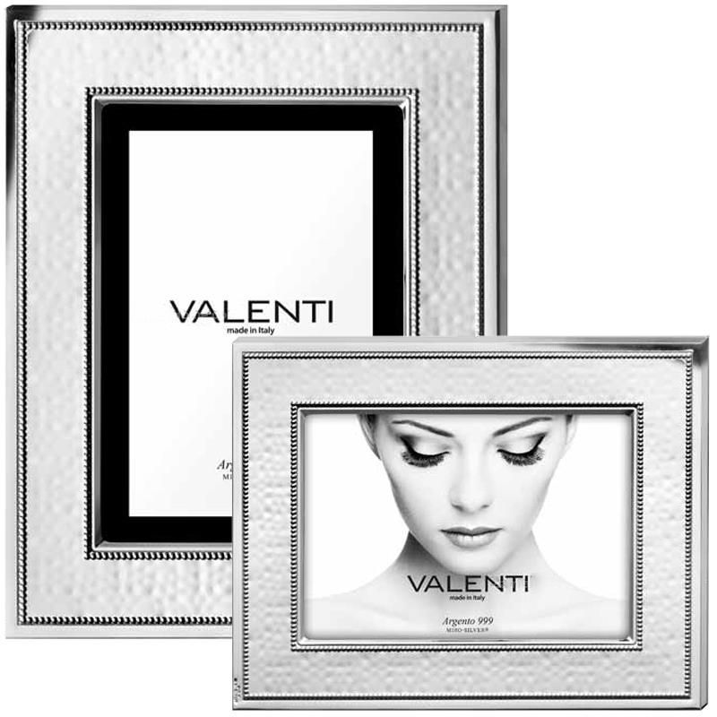 Valenti Cornice Laminato Argento e Legno 18X24