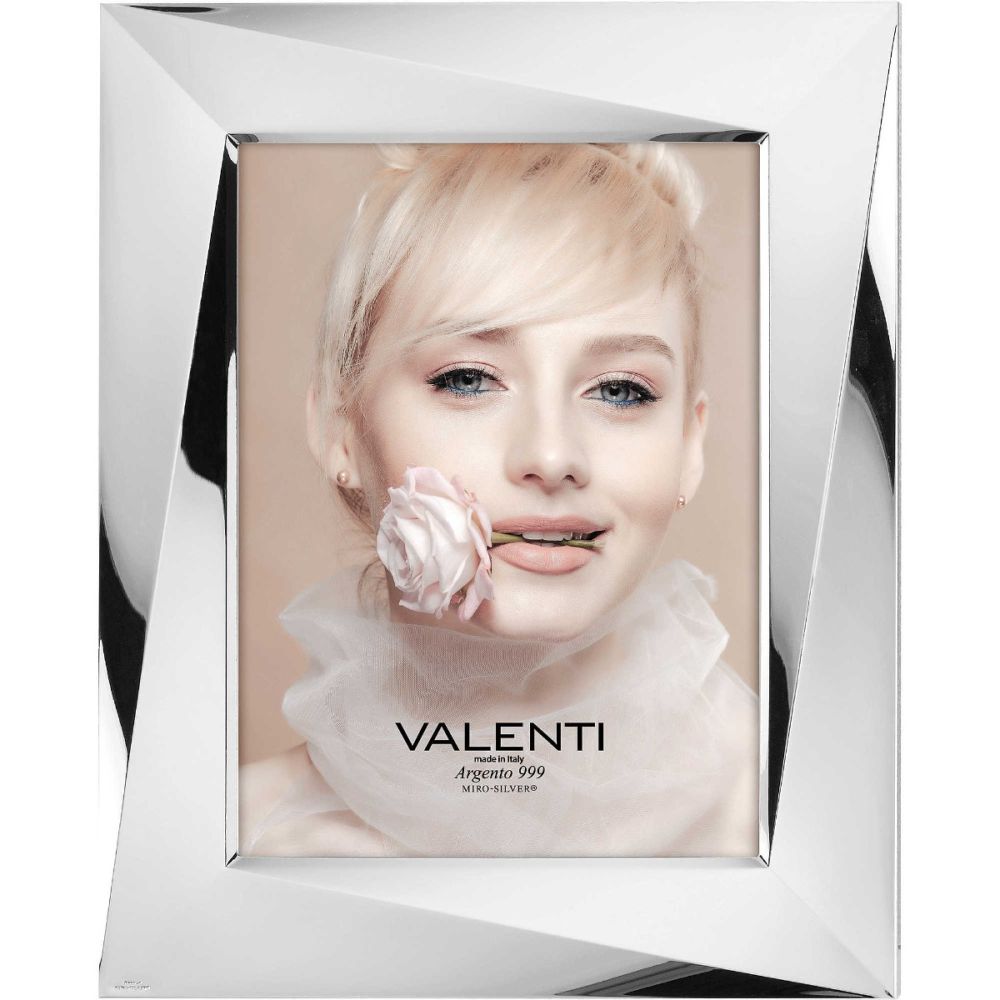 Valenti Cornice Laminato Argento e Legno 13X18
