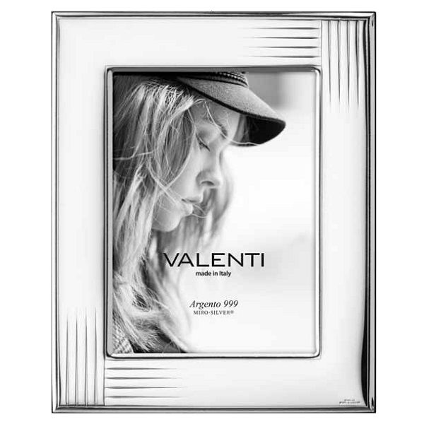 Valenti Cornice Laminato Argento e Legno 18X24