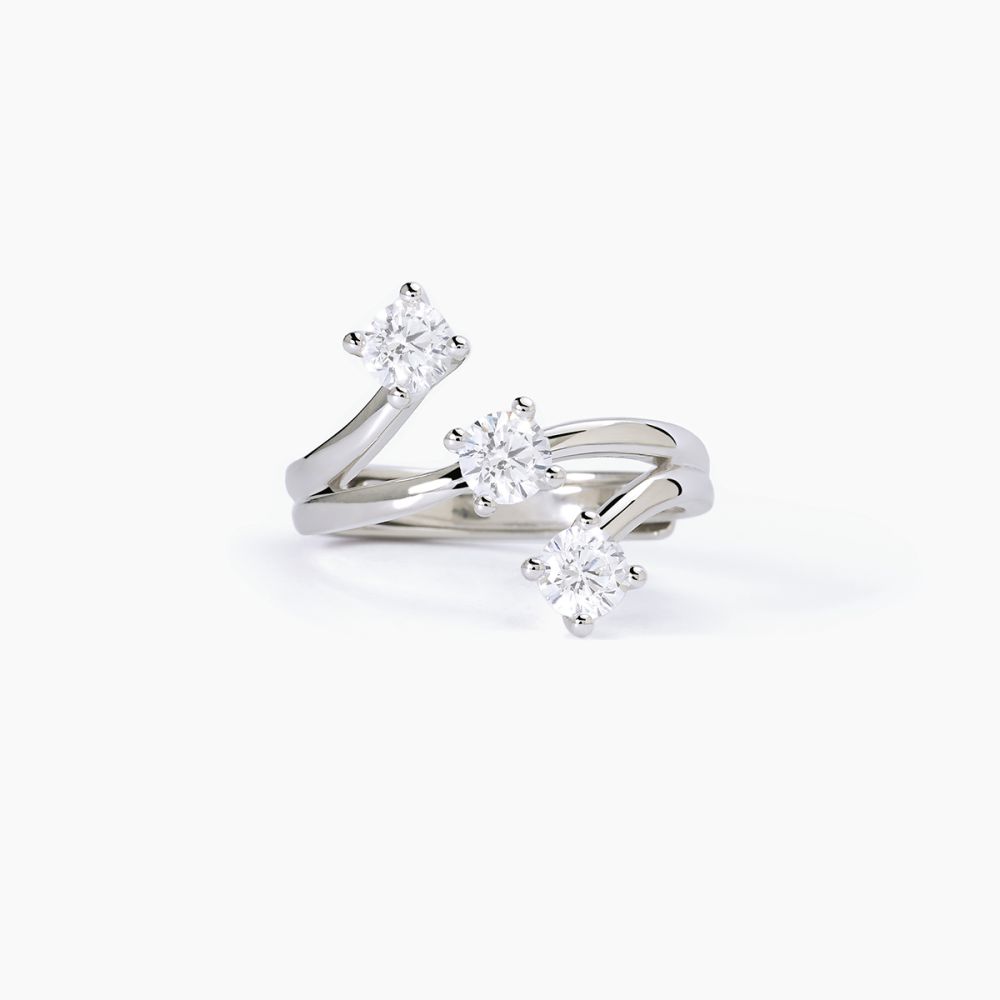 Mabina Anello Trilogy Regolabile Argento Rodiato 