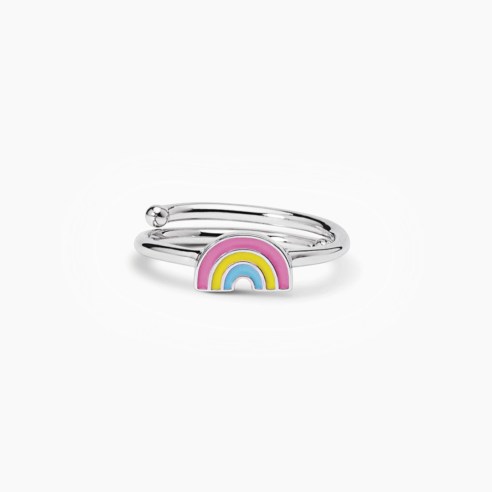 Mabina Anello Regolabile Argento Arcobaleno