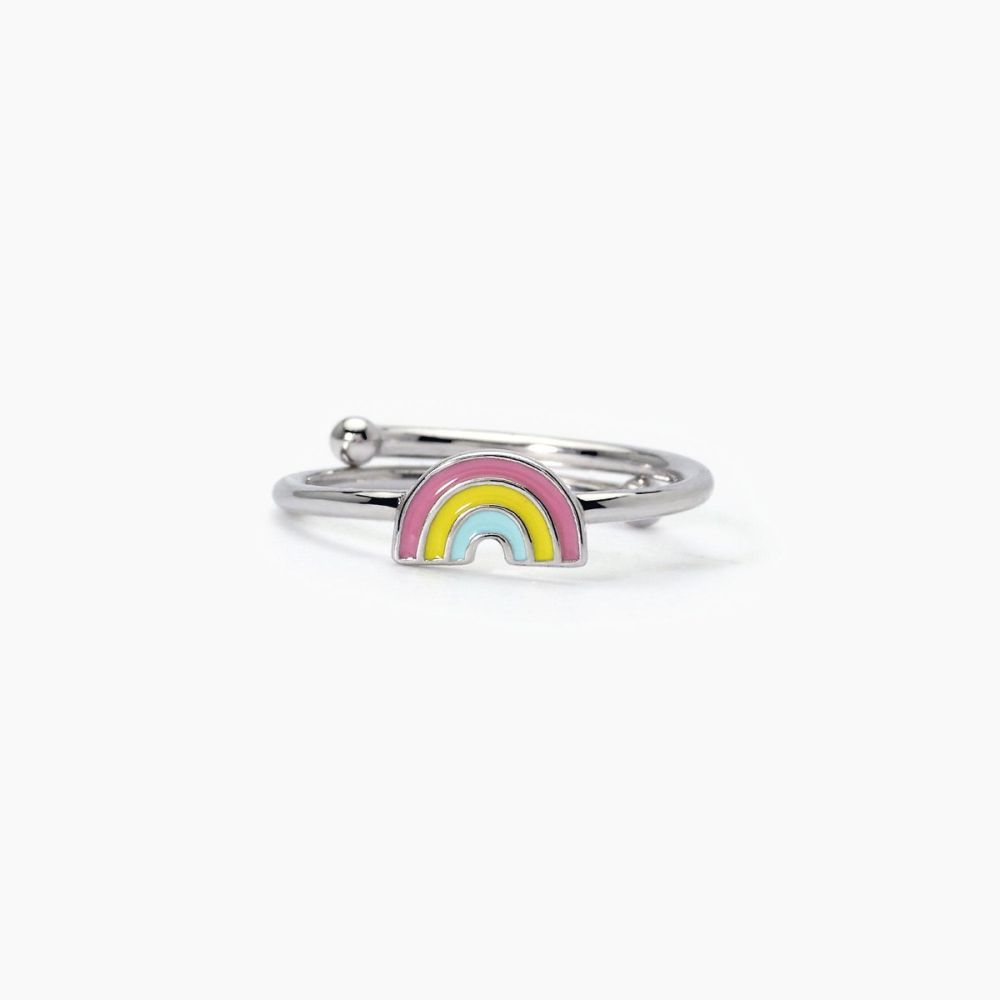 Mabina Anello Junior Argento Arcobaleno Smaltato