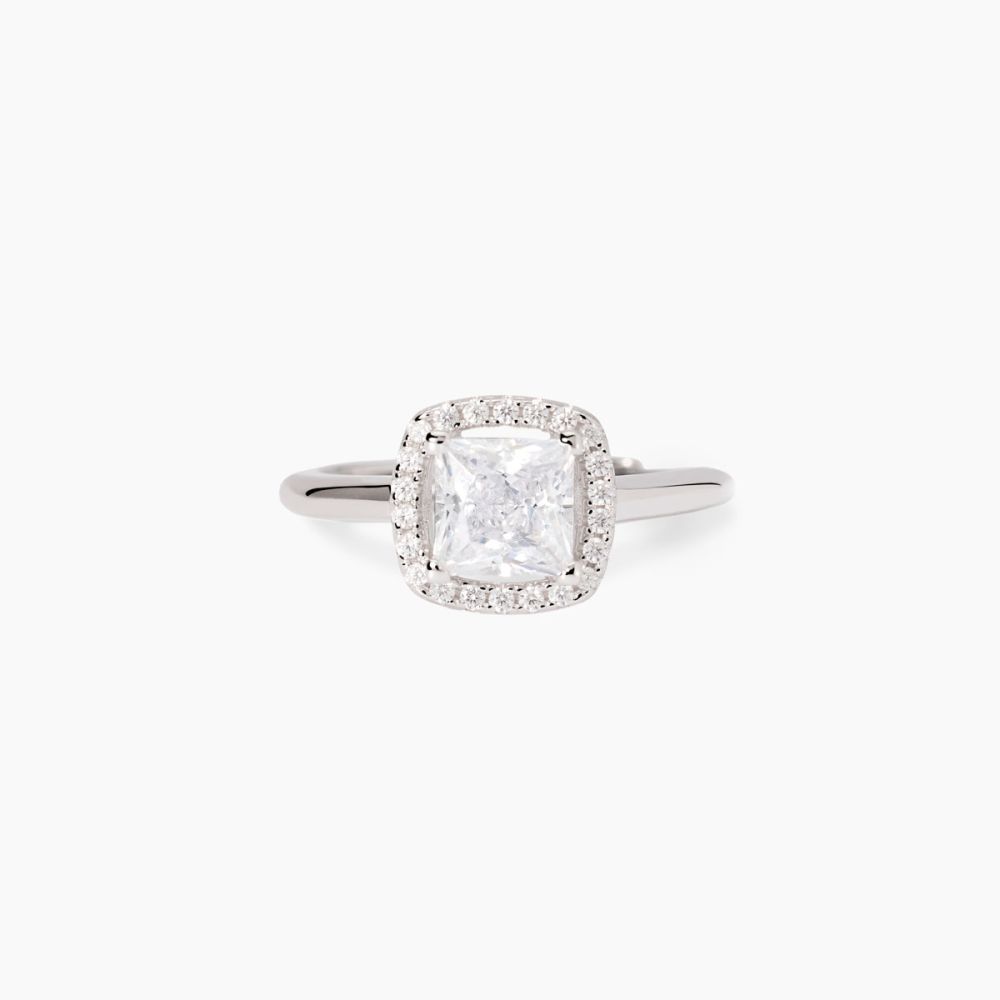 Mabina Anello Argento Zircone Bianco Cool or Rétro
