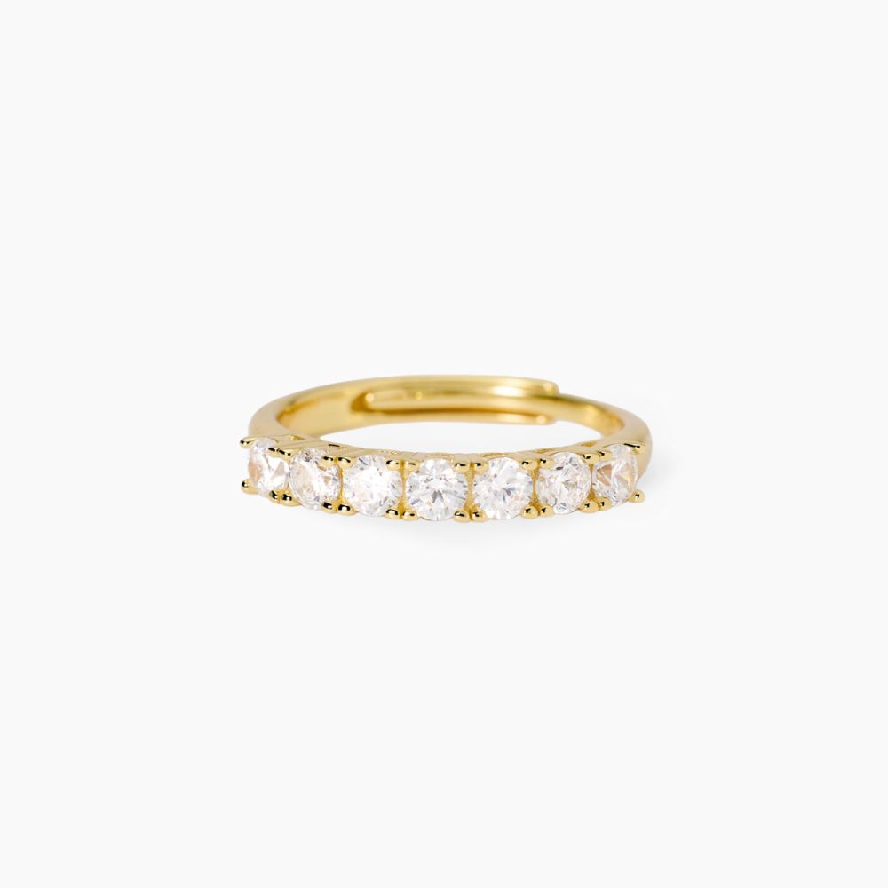 Mabina Anello Argento Dorato e Zirconi Seventies