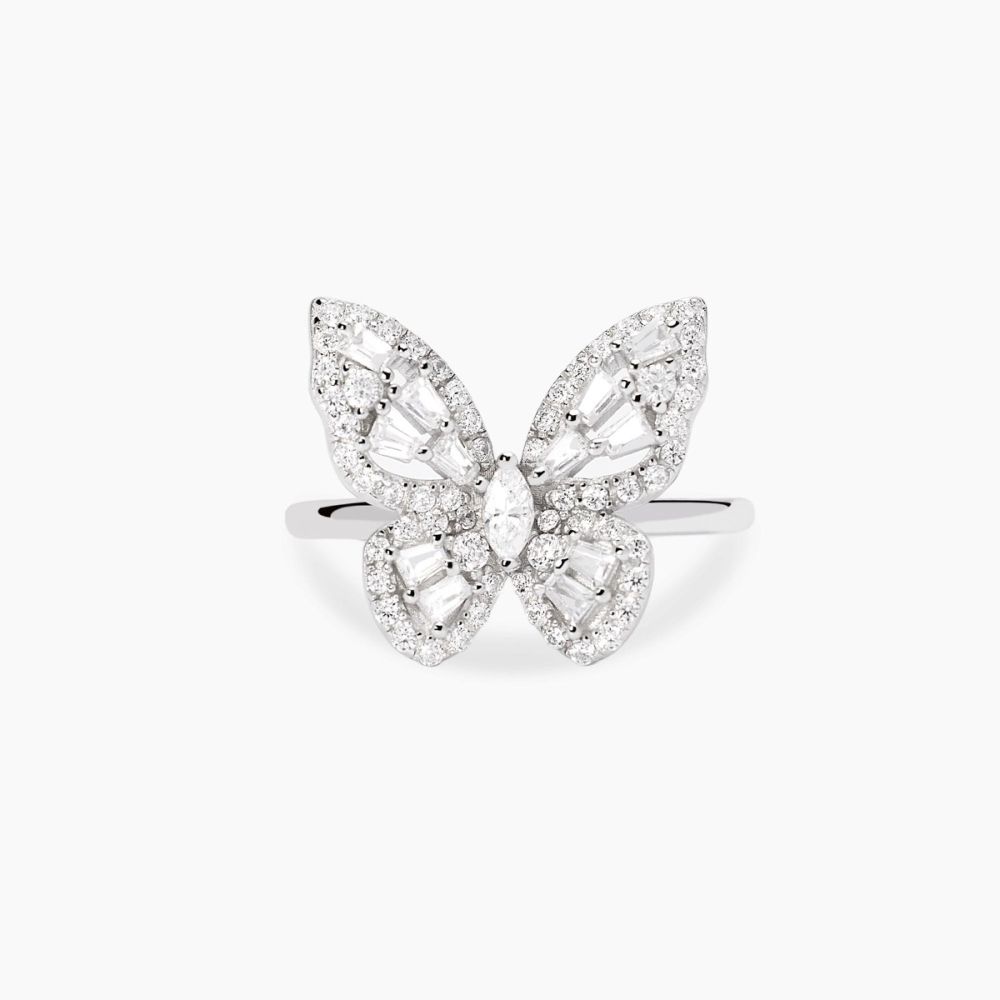 Mabina Anello Argento Farfalla di Zirconi