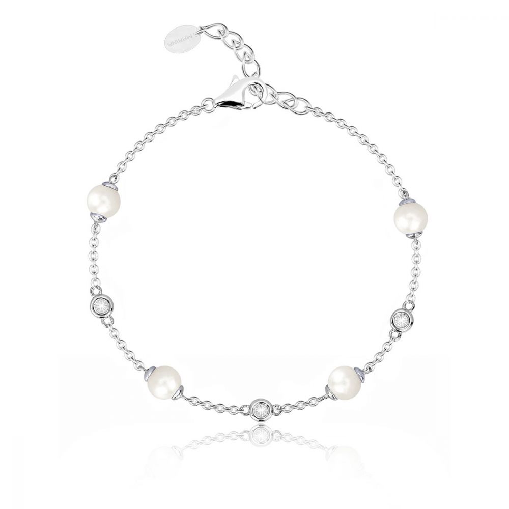 Mabina Bracciale Donna Argento Con Perle e Punti Luce