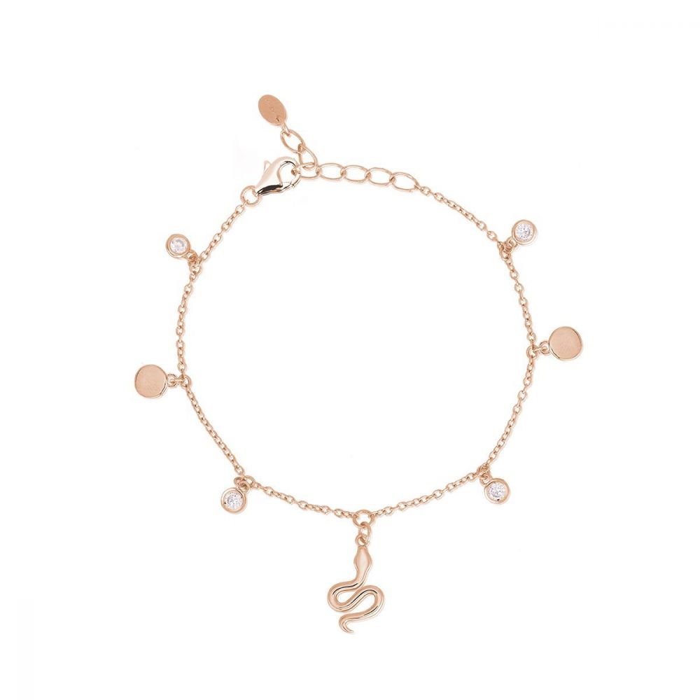Mabina Bracciale Donna Argento Rosato Con Serpente