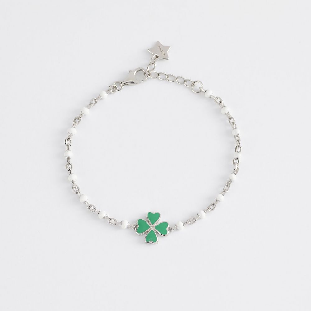 Mabina Bracciale Kids Argento Quadrifoglio