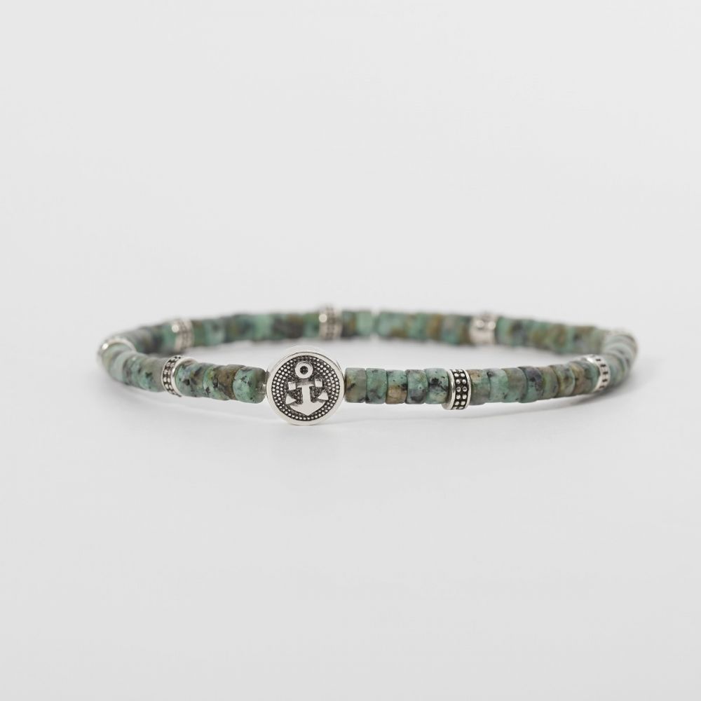 Mabina Bracciale Argento Turchese e Ancora