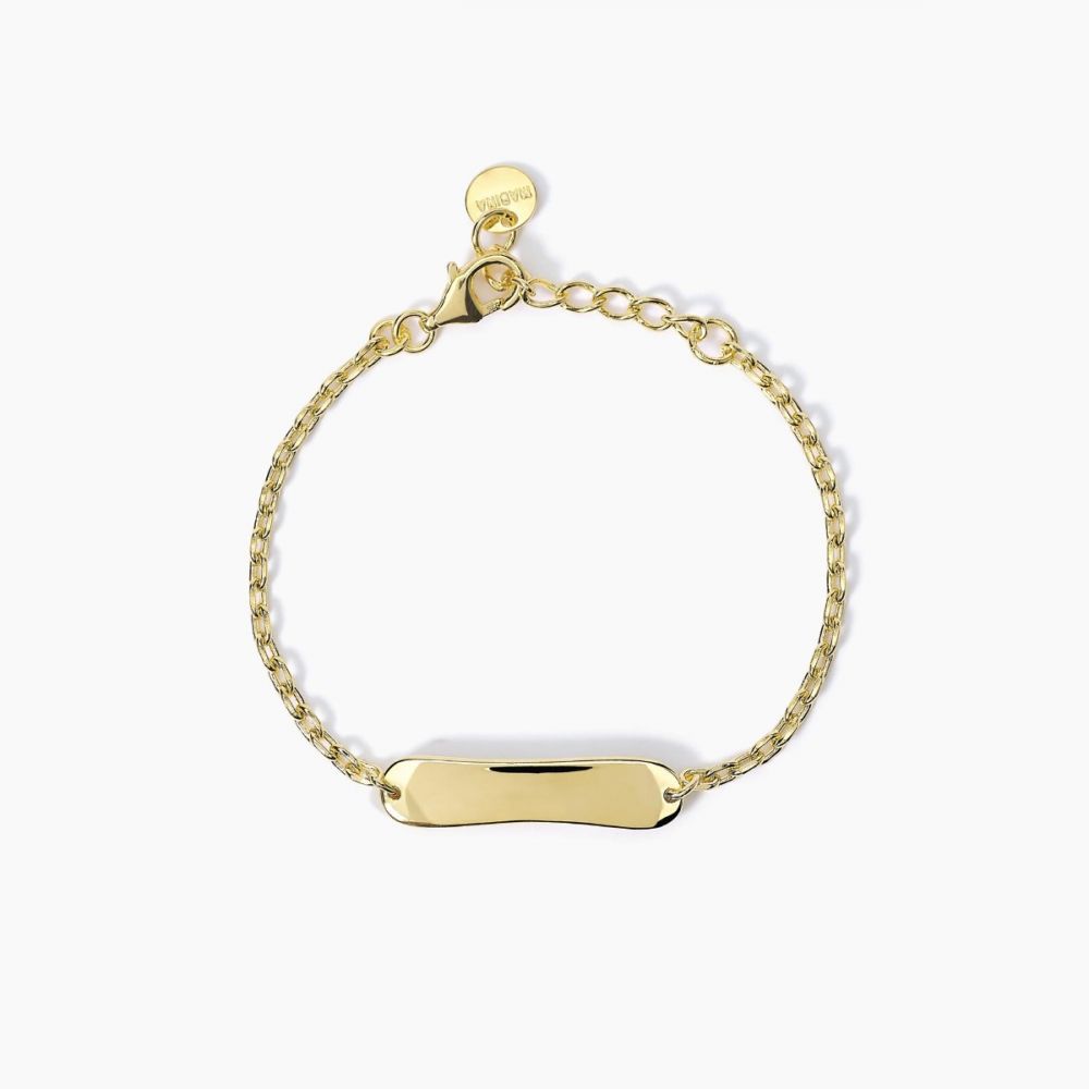 Mabina Bracciale Kids Argento Gold  Targhetta