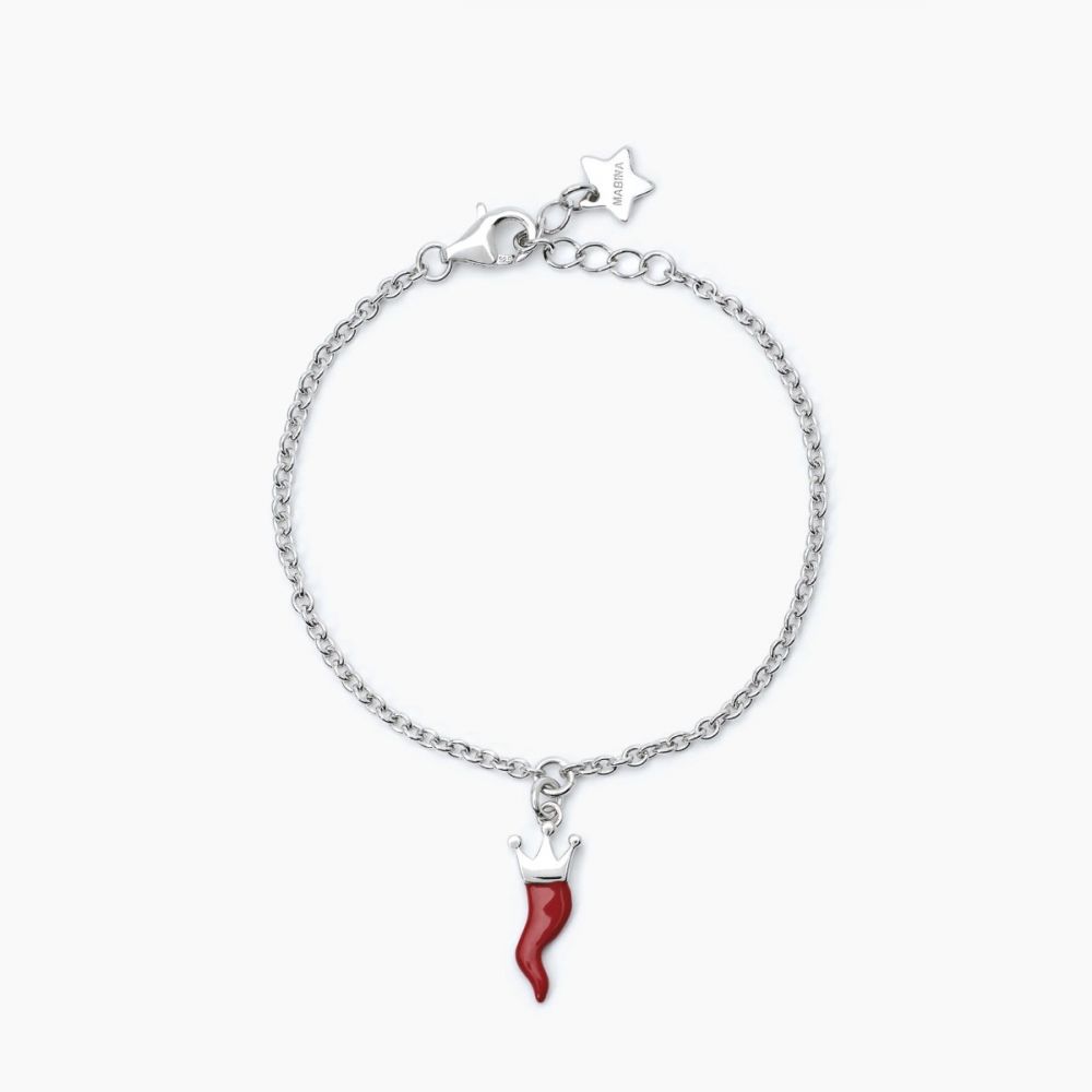 Mabina Bracciale Argento Pendente Peperoncino