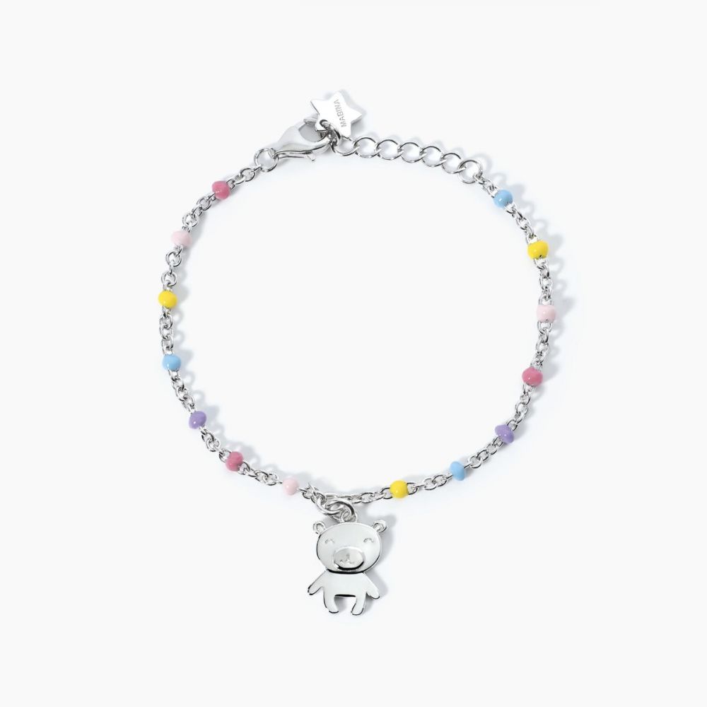 Mabina Bracciale Argento Pendente Orsetto