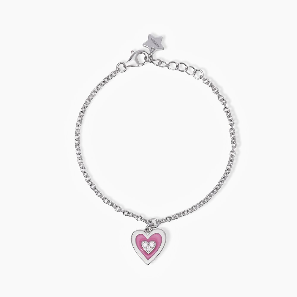 Mabina Bracciale Argento Cuore Smaltato