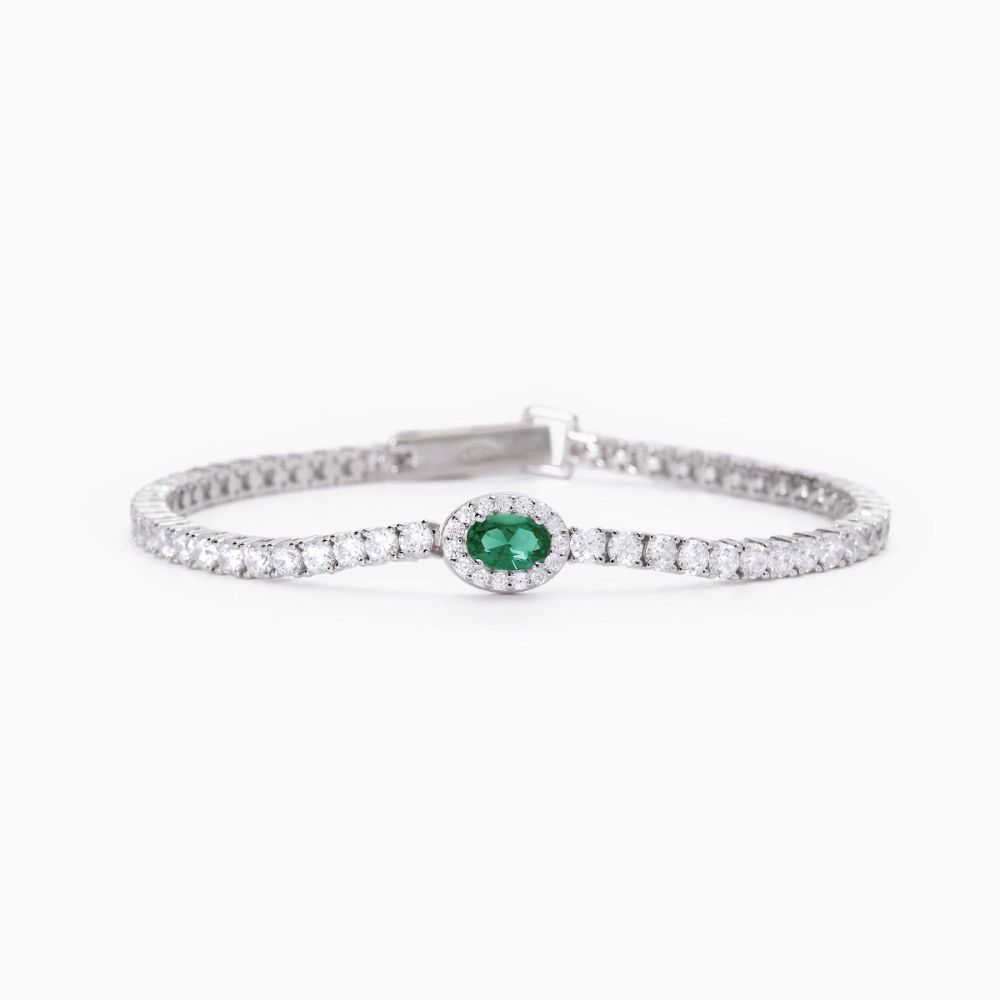 Mabina Tennis Argento Smeraldo Sintetico