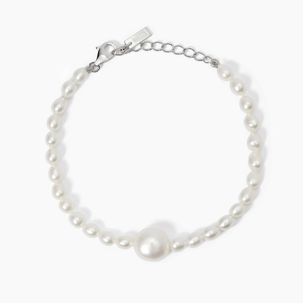 Mabina Bracciale Argento con Perle
