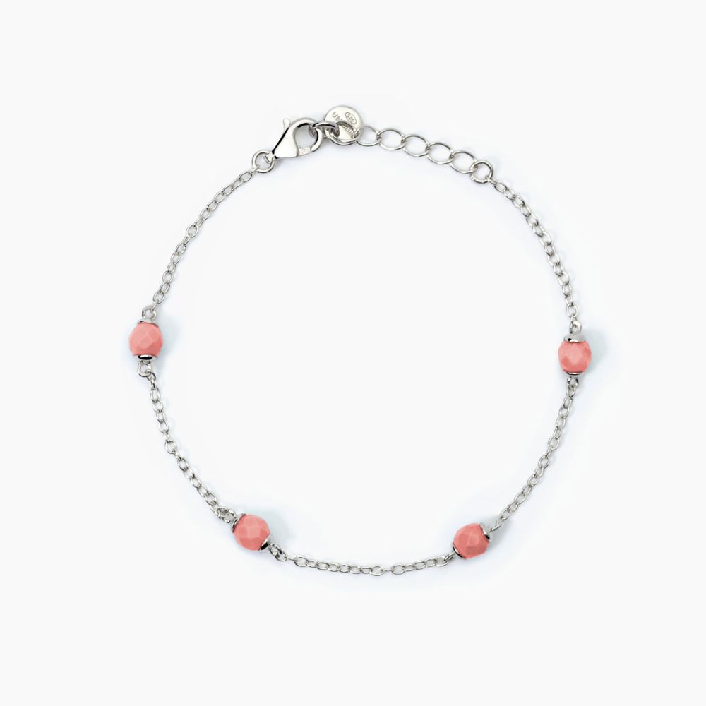 Mabina Bracciale Junior Argento Con Corallo