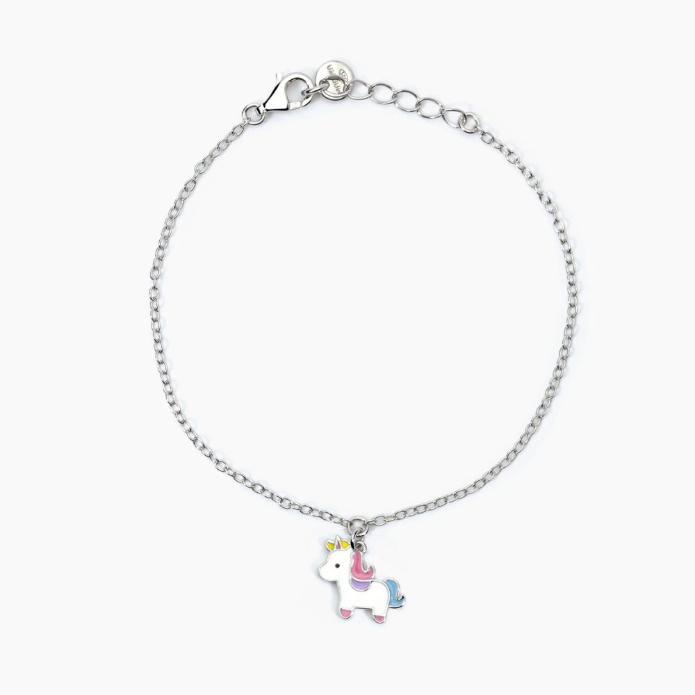 Mabina Bracciale Junior Argento Con Unicorno