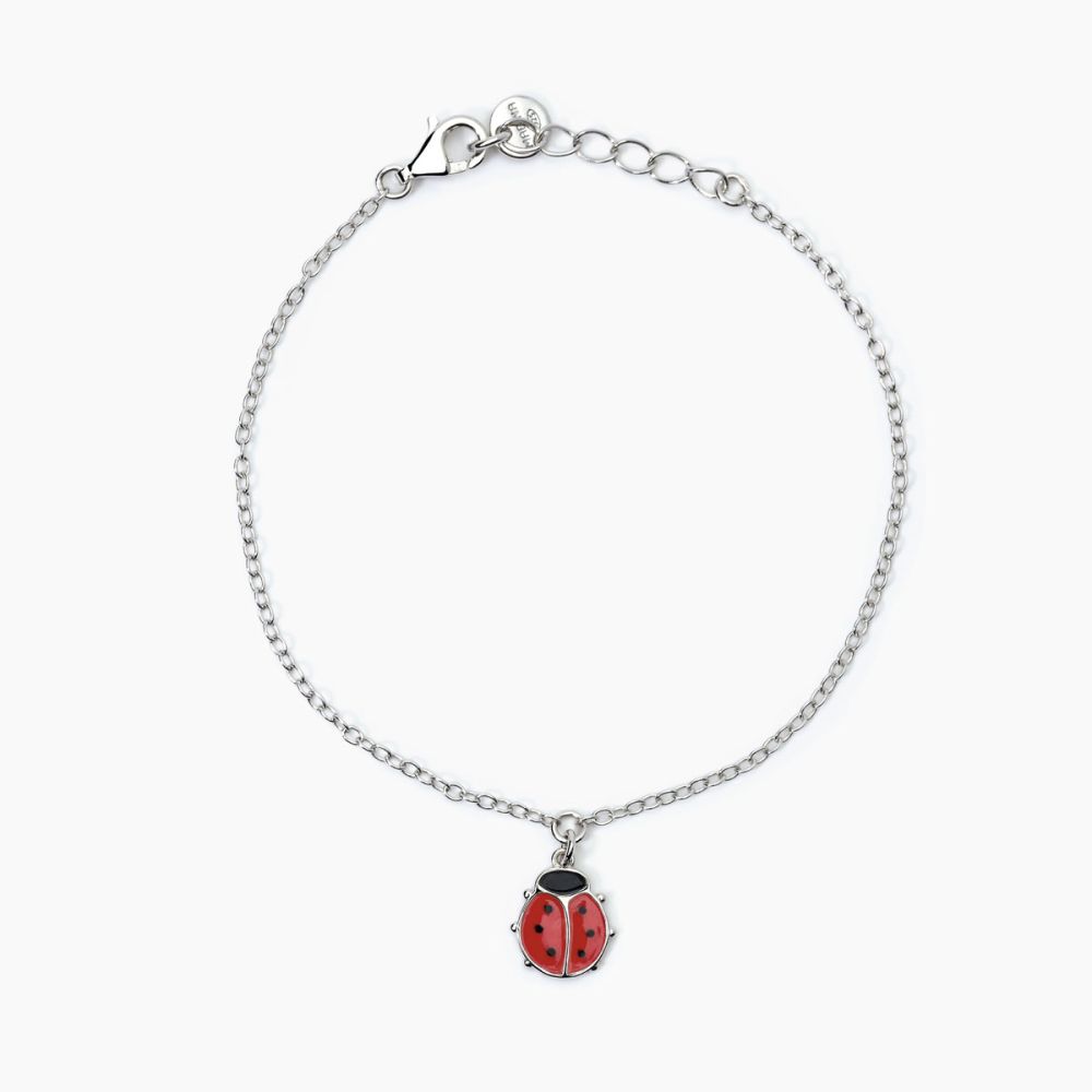 Mabina Bracciale Junior Argento Con Coccinella