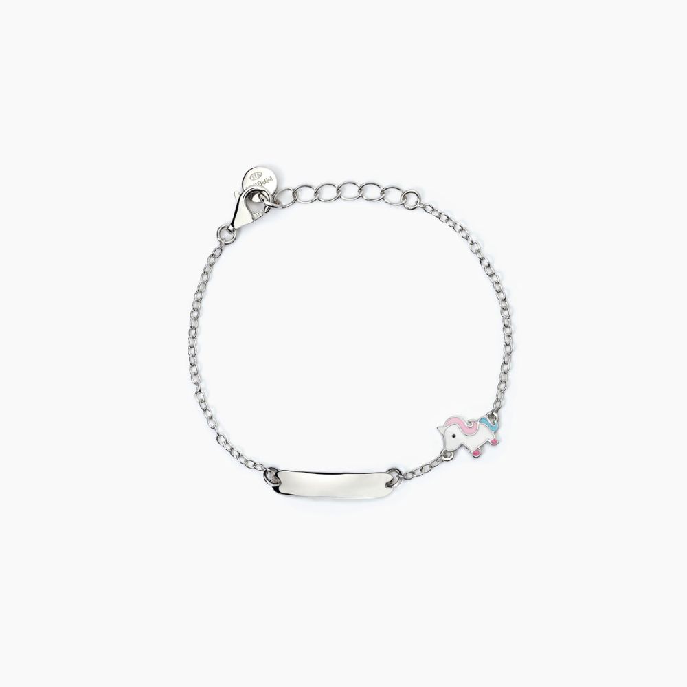 Mabina Bracciale Junior Argento Unicorno e Piastra