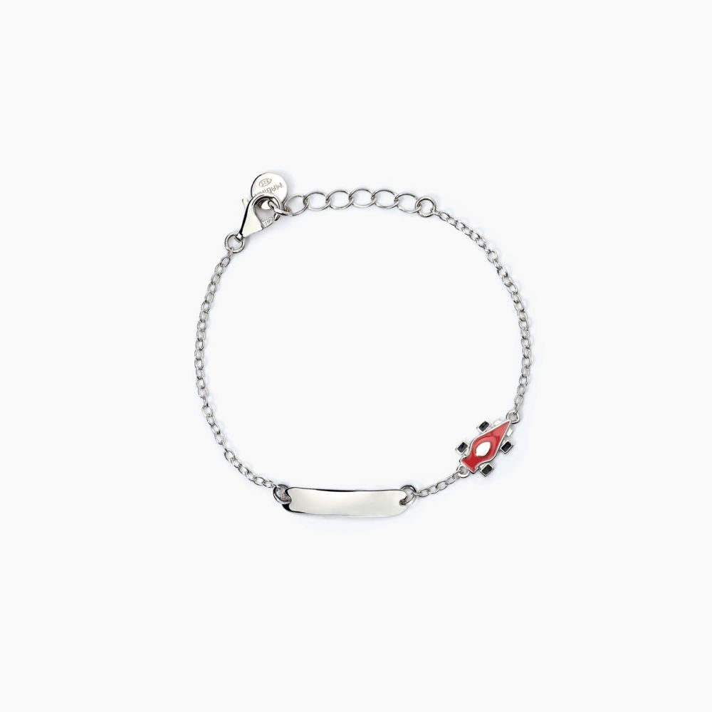 Mabina Bracciale Junior Argento Auto e Piastra