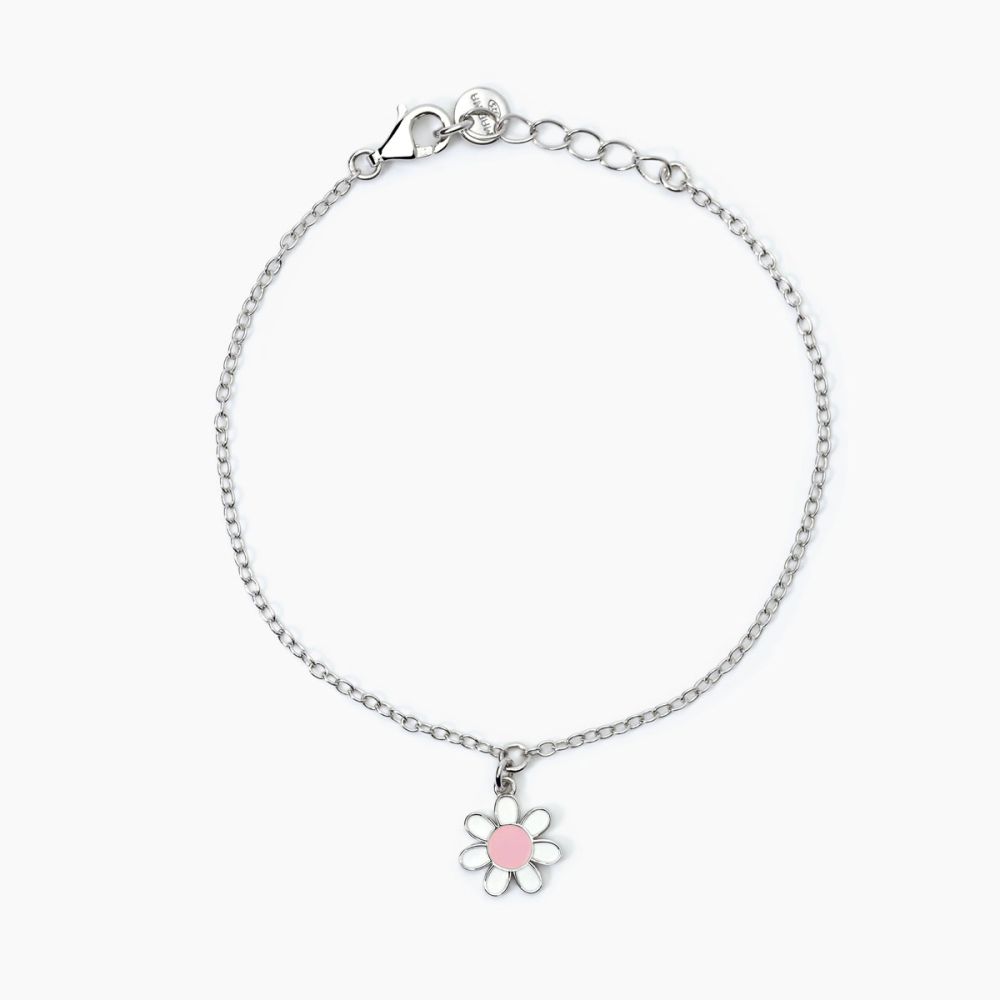 Mabina Bracciale Junior Argento Con Margherita