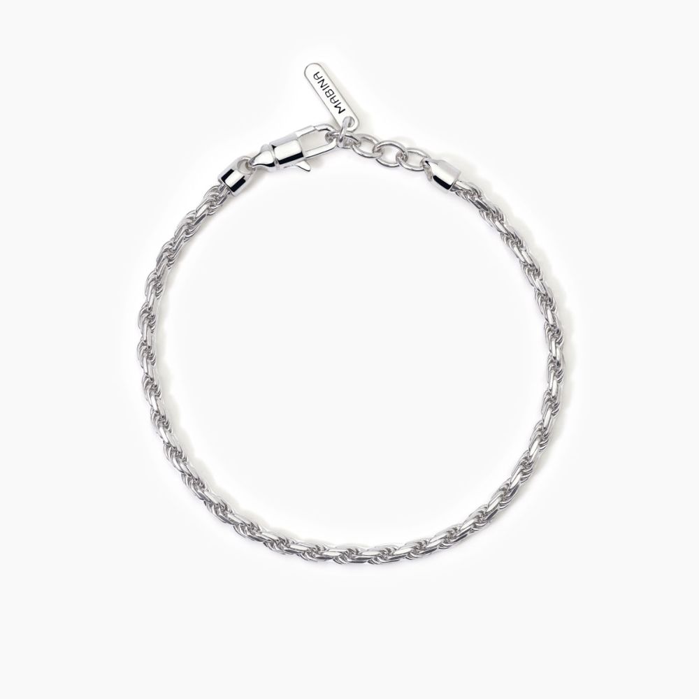 Mabina Bracciale Argento Catena Corda