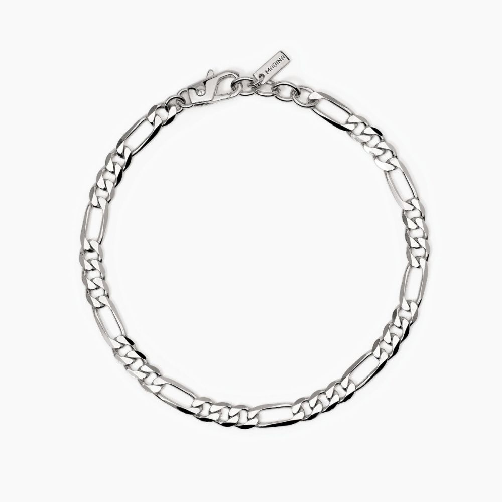 Mabina Bracciale Argento Catena Figaro